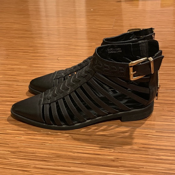 Forever 21 Shoes - Forever 21 Cutout Ankle Booties